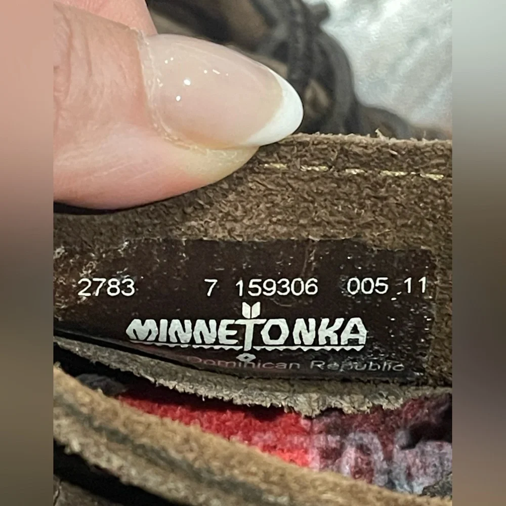 Minnetonka Toddlers’ Boot Moccasins Brown Size 7